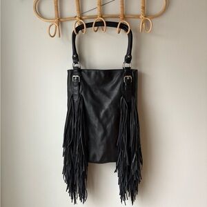 Black Fringe Purse. Brand: urban originals.